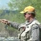 Kelly demonstrates side fishing